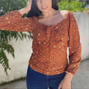 Orange cute top